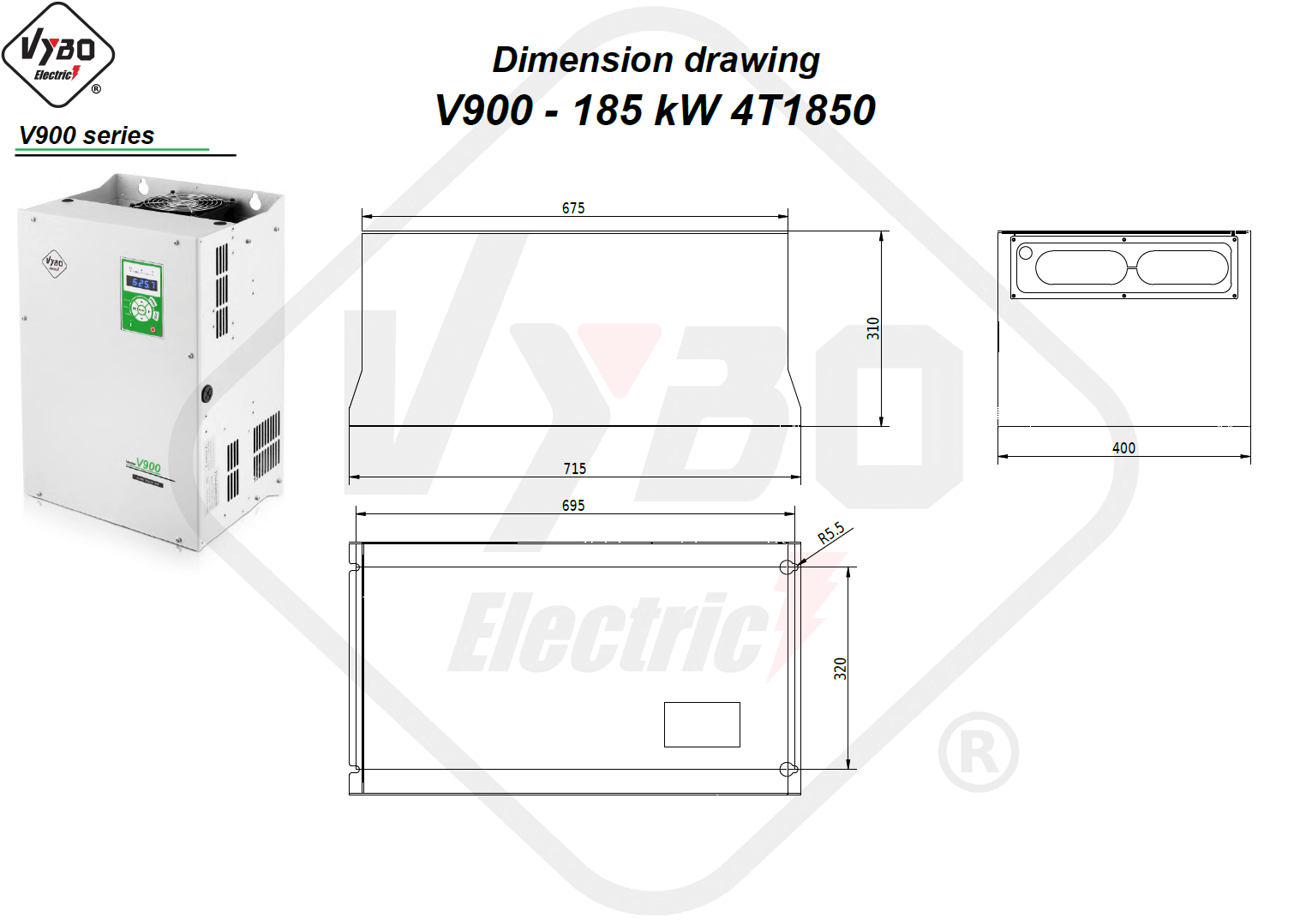 Maßzeichnung 4T1850